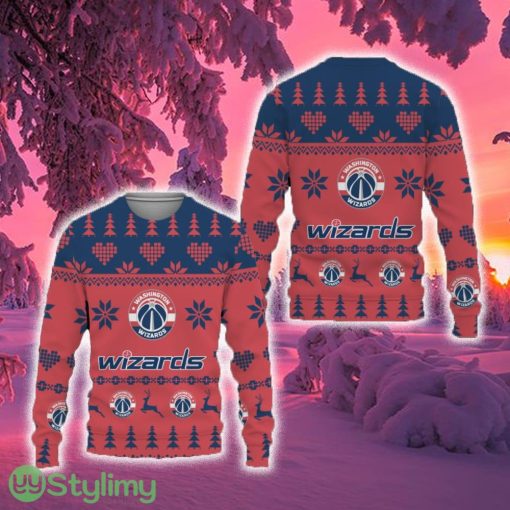 Merry Funny Washington Wizards Unisex Ugly Christmas Sweater New For Fans Gift Christmas - Merry Funny Washington Wizards Unisex Ugly Christmas Sweater New For Fans Gift Christmas