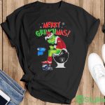 Merry Grinchmas The Grinch Kc Chiefs Las Vegas Raiders And Los Angeles Chargers Toilet Paper Christmas Shirt - Ladies T-Shirt