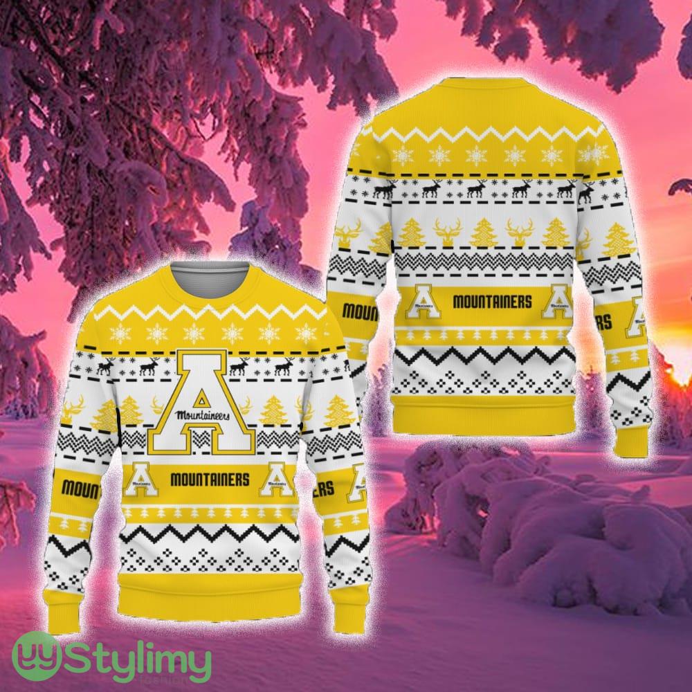 Merry Snow Pattern Funny Cute Appalachian State Mountaineers Ugly Christmas Sweater New For Fans Gift Christmas 3 Merry Snow Pattern Funny Cute Appalachian State Mountaineers Ugly Christmas Sweater New For Fans Gift Christmas - Merry Snow Pattern Funny Cute Appalachian State Mountaineers Ugly Christmas Sweater New For Fans Gift Christmas