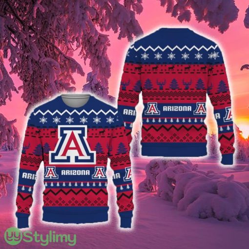 Merry Snow Pattern Funny Cute Arizona Wildcats Ugly Christmas Sweater New For Fans Gift Christmas - Merry Snow Pattern Funny Cute Arizona Wildcats Ugly Christmas Sweater New For Fans Gift Christmas