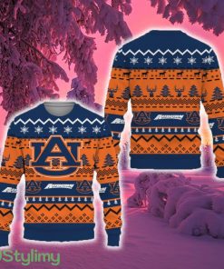 Merry Snow Pattern Funny Cute Auburn Tigers Ugly Christmas Sweater New For Fans Gift Christmas - Merry Snow Pattern Funny Cute Auburn Tigers Ugly Christmas Sweater New For Fans Gift Christmas