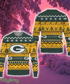 Merry Snow Pattern Funny Cute Green Bay Ugly Christmas Sweater New For Fans Gift Christmas - Merry Snow Pattern Funny Cute Green Bay Ugly Christmas Sweater New For Fans Gift Christmas