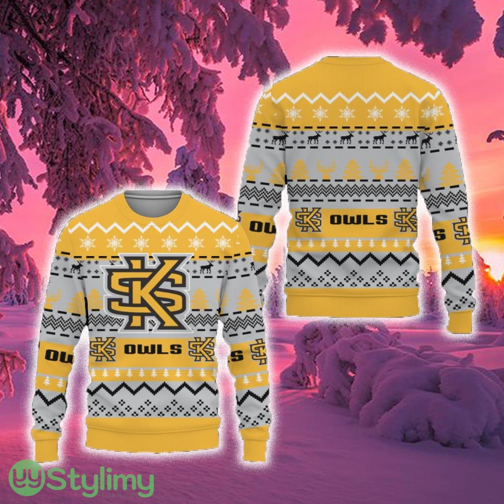 Merry Snow Pattern Funny Cute Kennesaw State Owls Ugly Christmas Sweater New For Fans Gift Christmas 3 Merry Snow Pattern Funny Cute Kennesaw State Owls Ugly Christmas Sweater New For Fans Gift Christmas - Merry Snow Pattern Funny Cute Kennesaw State Owls Ugly Christmas Sweater New For Fans Gift Christmas