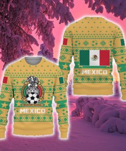 Mexico National World Cup Soccer Team Qatar World Cup Champions Soccer Team Ugly Christmas Sweater Gift For Men And Women - 241023-094535