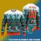 Miami Dolphins Graphics NFL Snowflakes Reindeer 3D Sweater Custom Number And Name - Miami Dolphins v2 NFL Knitted Sweater Photo 2