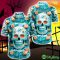 Miami Dolphins Halloween Pumpkin Skull 3D Hawaiian Shirt For Fans Gift Christmas Men And Women - Miami Dolphins Halloween Season Aloha Shirt, New Arrivals_3