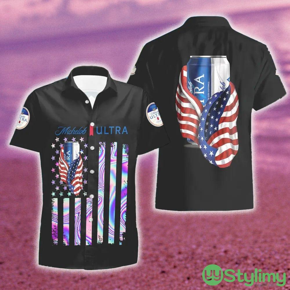 Michelob Ultra USA Flag Aloha Summer Beach Hawaiian Combo Shirt And Short Gift Hawaiian For Mens 2 Michelob Ultra USA Flag Aloha Summer Beach Hawaiian Combo Shirt And Short Gift Hawaiian For Mens - Michelob Ultra USA Flag Aloha Summer Beach Hawaiian Shirt And Short_2