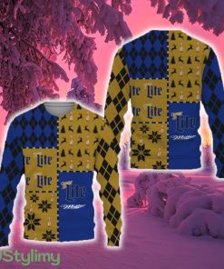 Miller Lite Beers Merry Whiskey And Beers Ugly Christmas Sweater Gift For Men And Women - Miller Lite Beers Merry Whiskey And Beers Ugly Christmas Sweater Gift For Men And Women