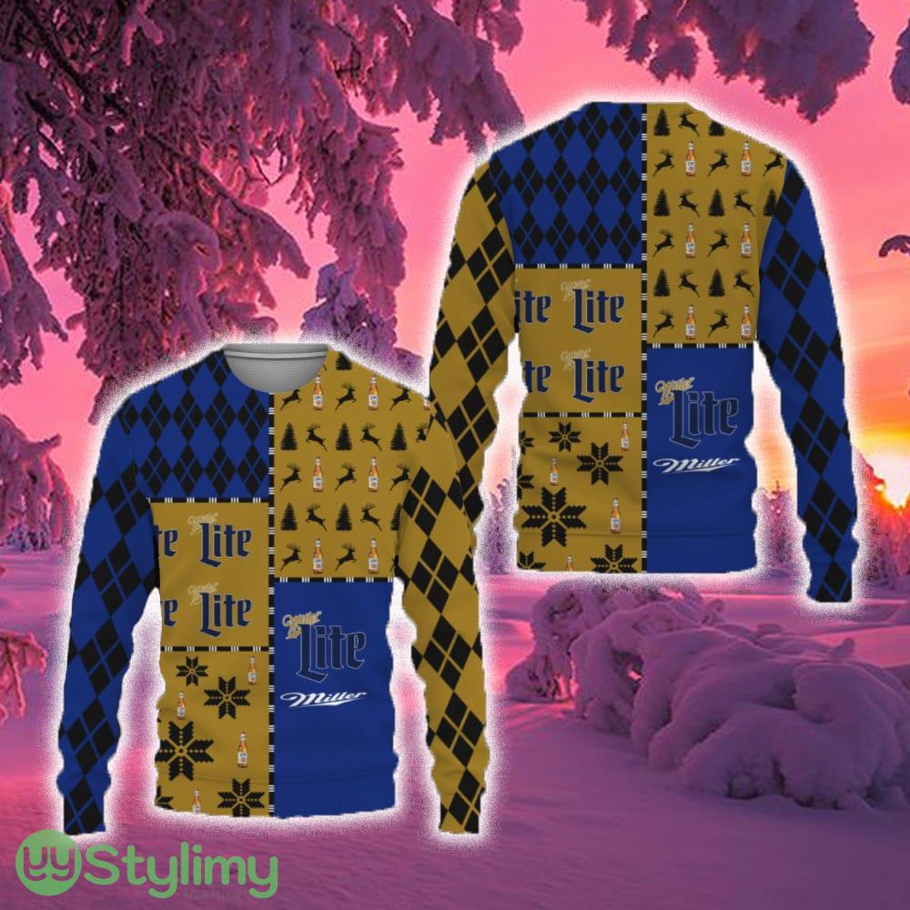 Miller Lite Beers Merry Whiskey And Beers Ugly Christmas Sweater Gift For Men And Women 3 Miller Lite Beers Merry Whiskey And Beers Ugly Christmas Sweater Gift For Men And Women - Miller Lite Beers Merry Whiskey And Beers Ugly Christmas Sweater Gift For Men And Women