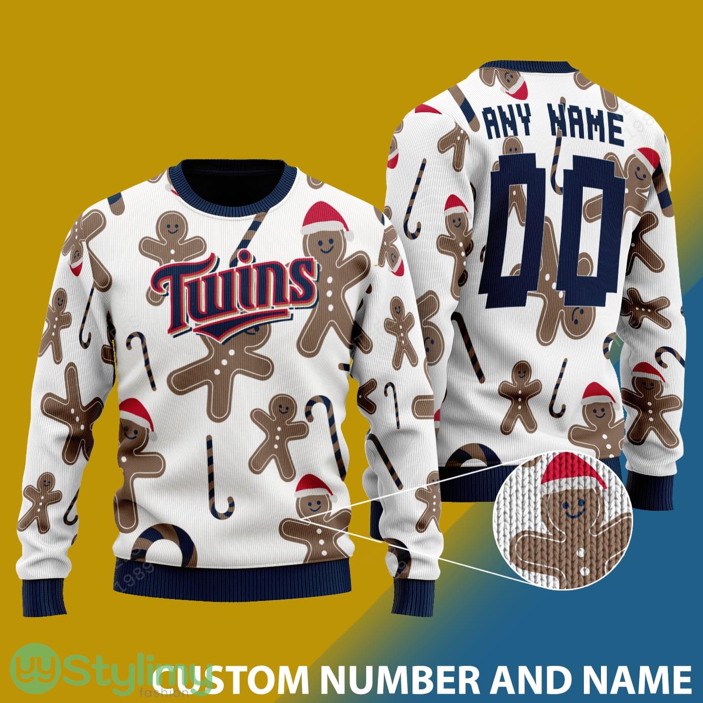 Minnesota Twins Santa Bear White Xmas 3D Sweater Custom Number And Name 3 Minnesota Twins Santa Bear White Xmas 3D Sweater Custom Number And Name - Minnesota Twins - CUSTOMIZE YOUR NAME & NUMBER Photo 1