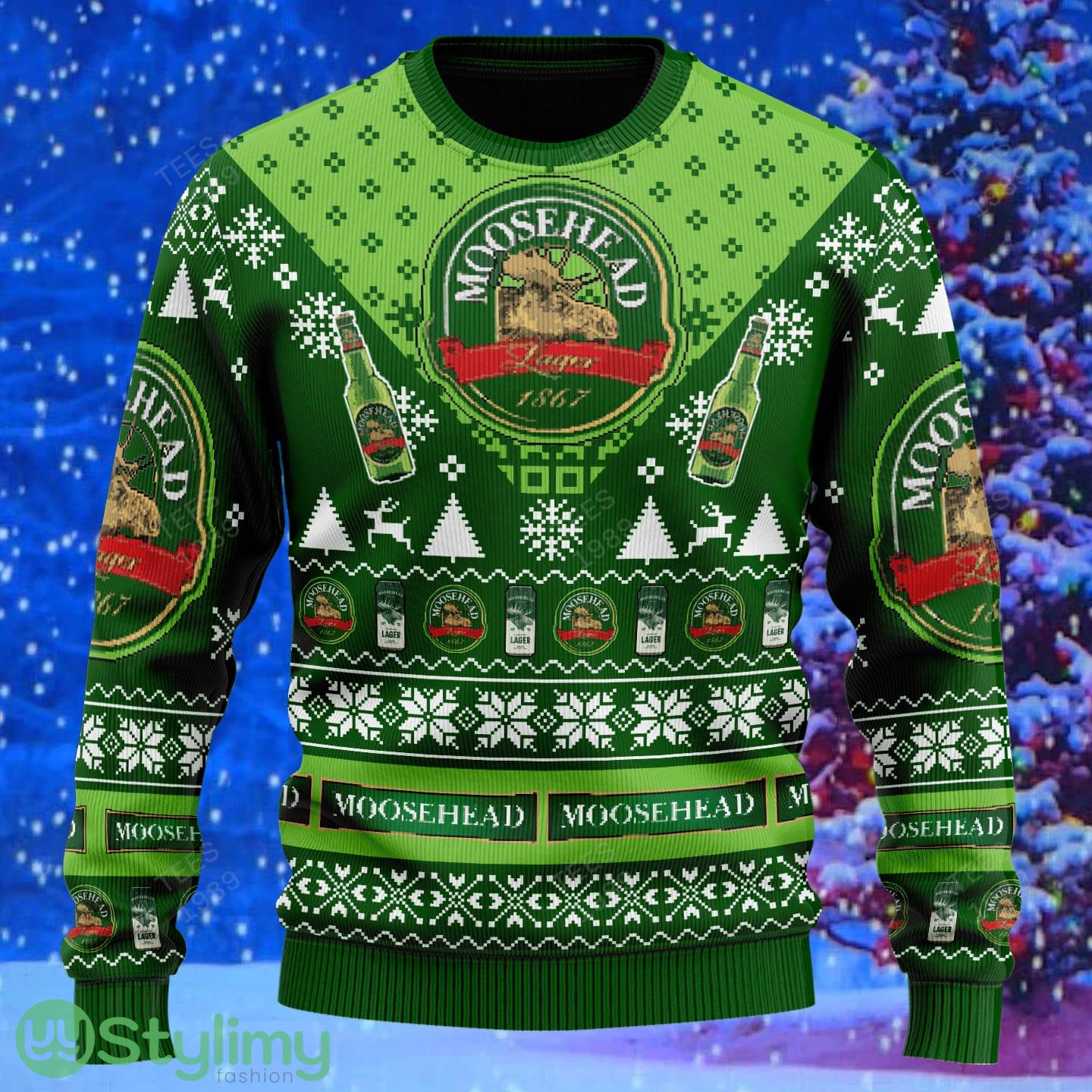 Moosehead Beer Knitted Xmas Sweater Gift Men And Women 2 Moosehead Beer Knitted Xmas Sweater Gift Men And Women - Moosehead Beer Knitted Sweater Photo 2