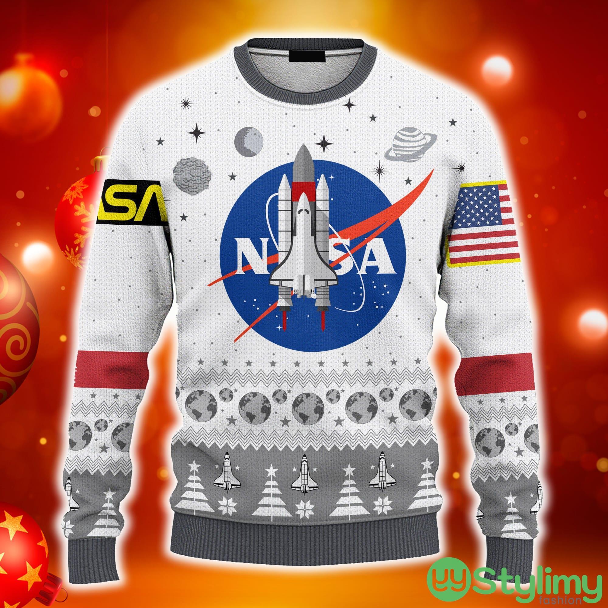 NASA Christmas Edition Custom Cosplay Ugly 3D Sweater AOP 5 NASA Christmas Edition Custom Cosplay Ugly 3D Sweater AOP - 3D NASA Christmas Edition Custom Cosplay Ugly Sweater_1