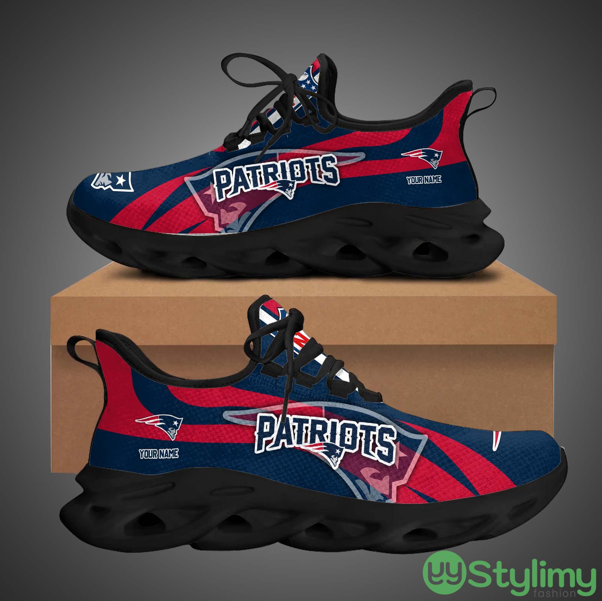 New England Patriots Max Soul Shoes Custom Name Running Sneakers For Fans Gift 2 New England Patriots Max Soul Shoes Custom Name Running Sneakers For Fans Gift - New England Patriots – Personalized Max Soul Shoes_2