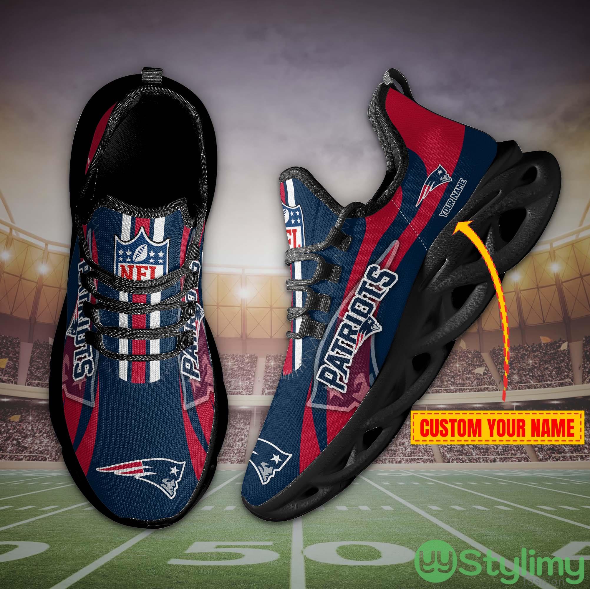New England Patriots Max Soul Shoes Custom Name Running Sneakers For Fans Gift 4 New England Patriots Max Soul Shoes Custom Name Running Sneakers For Fans Gift - New England Patriots – Personalized Max Soul Shoes_4