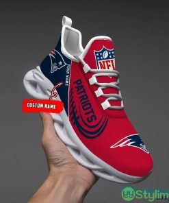 New England Patriots Max Soul Shoes Style 8 Personalized Chunky Sneakers For Fans Gift - New England Patriots-PERSONALIZED MAX SOUL SHOES_1