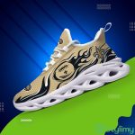New Orleans Saints Logo Fireball Running Sneaker Max Soul Shoes Gift For Men And Women - New Orleans Saints Logo Fireball Pattern 3D Max Soul Sneaker Shoes_3