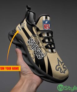 New Orleans Saints Max Soul Shoes Custom Name Running Sneakers For Fans Gift - New Orleans Saints – Personalized Max Soul Shoes_1