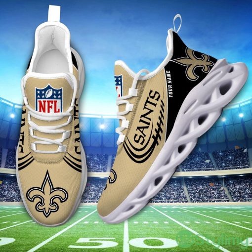 New Orleans Saints Max Soul Shoes Style 6 Custom Name Running Sneakers For Fans Gift - New Orleans Saints-PERSONALIZED MAX SOUL SHOES_2