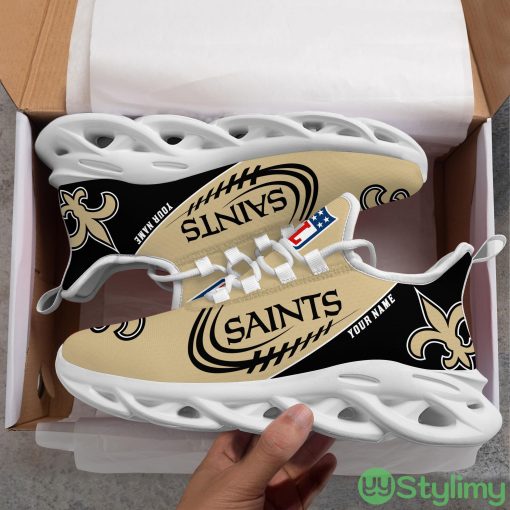New Orleans Saints Max Soul Shoes Style 6 Custom Name Running Sneakers For Fans Gift - New Orleans Saints-PERSONALIZED MAX SOUL SHOES_4