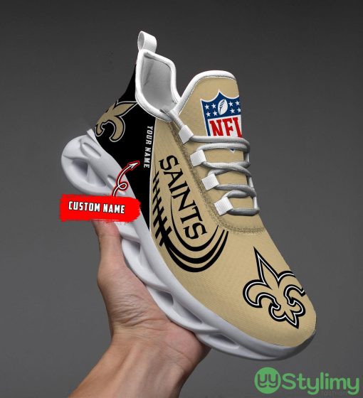 New Orleans Saints Max Soul Shoes Style 6 Custom Name Running Sneakers For Fans Gift - New Orleans Saints-PERSONALIZED MAX SOUL SHOES_1