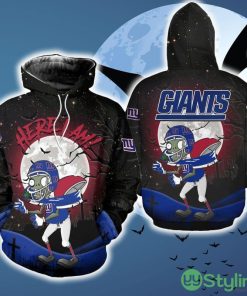 New York Giants Zoombie Football Gift Fans 3D AOP Hoodie Zip Hoodie Skull Halloween Black For Mens - New York Giants Zoombie Football Gift Fans 3D AOP Hoodie Zip Hoodie Skull Halloween Black For Mens