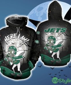 New York Jets Zoombie Football Gift Fans 3D AOP Hoodie Zip Hoodie Skull Halloween Black For Mens - New York Jets Zoombie Football Gift Fans 3D AOP Hoodie Zip Hoodie Skull Halloween Black For Mens