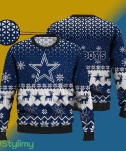 NFL Dallas Cowboys Gift Logo Ugly Xmas Sweater - NFL Dallas Cowboys Gift Logo Ugly Xmas Sweater