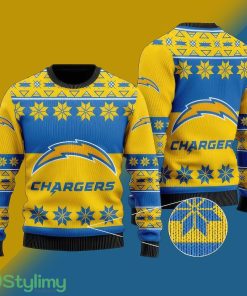NFL LAC Christmas Ugly Xmas Sweater - NFL LAC Christmas Ugly Xmas Sweater