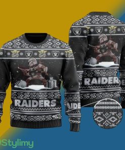 NFL Las Vegas Raiders Scarf Ugly Xmas Sweater For Men Women - NFL Las Vegas Raiders Scarf Ugly Xmas Sweater For Men Women