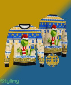 NFL Los Angeles Chargers Festoon Knitted Xmas Sweater For Men Women - NFL Los Angeles Chargers Festoon Knitted Xmas Sweater For Men Women