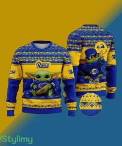 NFL Los Angeles Rams Green Knitted Xmas Sweater For Men Women - NFL Los Angeles Rams Green Knitted Xmas Sweater For Men Women