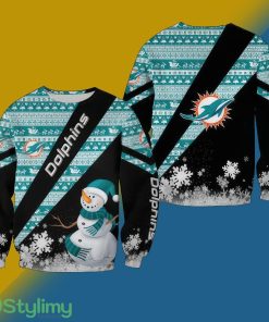 NFL Miami Dolphins Warm Ugly Xmas Sweater For Men Women - NFL Miami Dolphins Warm Ugly Xmas Sweater For Men Women