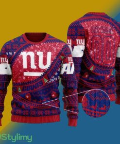 NFL New York Giants Frostbite Knitted Xmas Sweater For Men Women - NFL New York Giants Frostbite Knitted Xmas Sweater For Men Women