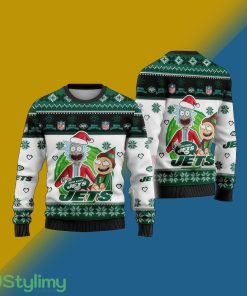 NFL New York Jets Lights Ugly Xmas Sweater For Men Women - NFL New York Jets Lights Ugly Xmas Sweater For Men Women