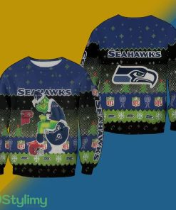 NFL Seattle Seahawks Festoon Knitted Xmas Sweater For Men Women - NFL Seattle Seahawks Festoon Knitted Xmas Sweater For Men Women