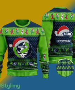 NFL Seattle Seahawks Woven Ugly Xmas Sweater For Men Women - NFL Seattle Seahawks Woven Ugly Xmas Sweater For Men Women
