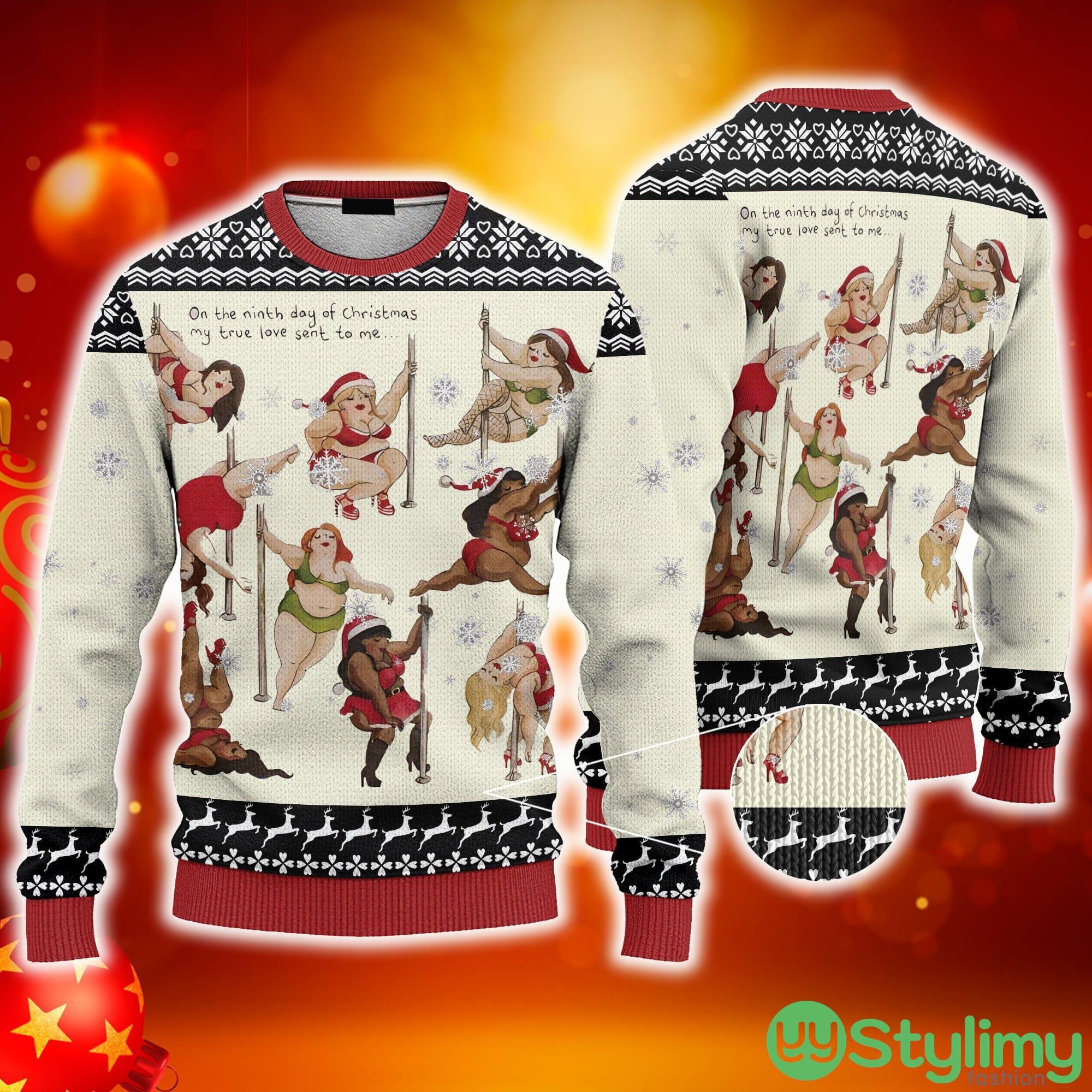 Nine Ladies Dancing Sexy Christmas Ugly Christmas 3D Sweater AOP 3 Nine Ladies Dancing Sexy Christmas Ugly Christmas 3D Sweater AOP - Nine Ladies Dancing Sexy Christmas Ugly Christmas Sweater_3