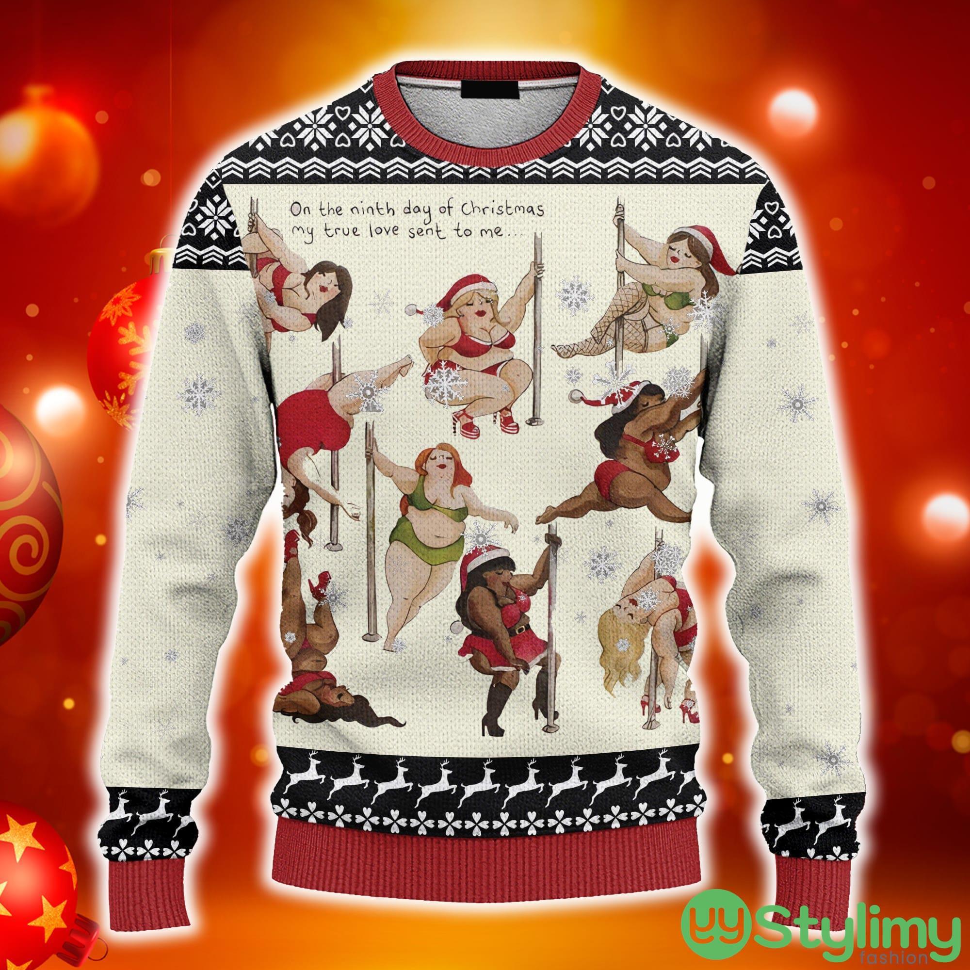 Nine Ladies Dancing Sexy Christmas Ugly Christmas 3D Sweater AOP 5 Nine Ladies Dancing Sexy Christmas Ugly Christmas 3D Sweater AOP - Nine Ladies Dancing Sexy Christmas Ugly Christmas Sweater_1