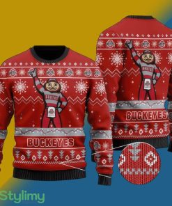 Ohio State Buckeyes Football Christmas Ugly Xmas Sweater - Ohio State Buckeyes Football Christmas Ugly Xmas Sweater
