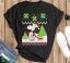 Peanuts santa Snoopy Snoopy Christmas shirt - Black Unisex T-Shirt