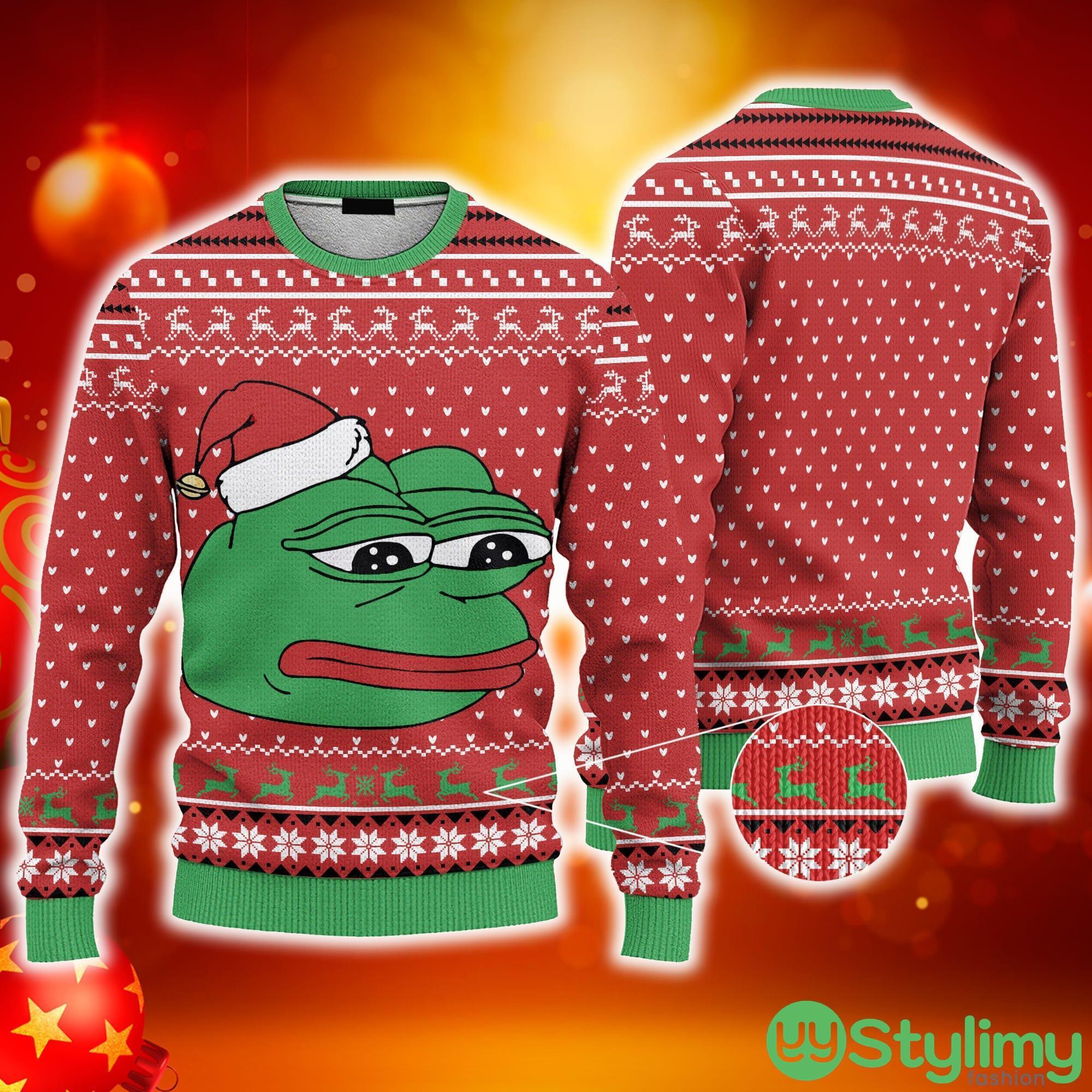 Pepe The Frog Ugly 3D Sweater AOP Best Gift For Christmas 3 Pepe The Frog Ugly 3D Sweater AOP Best Gift For Christmas - Pepe The Frog Ugly Sweater Best Gift For Christmas_3