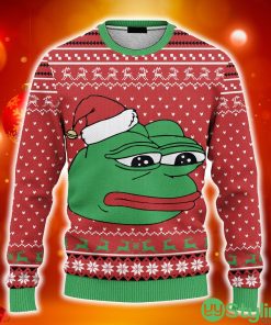 Pepe The Frog Ugly 3D Sweater AOP Best Gift For Christmas - Pepe The Frog Ugly Sweater Best Gift For Christmas_1