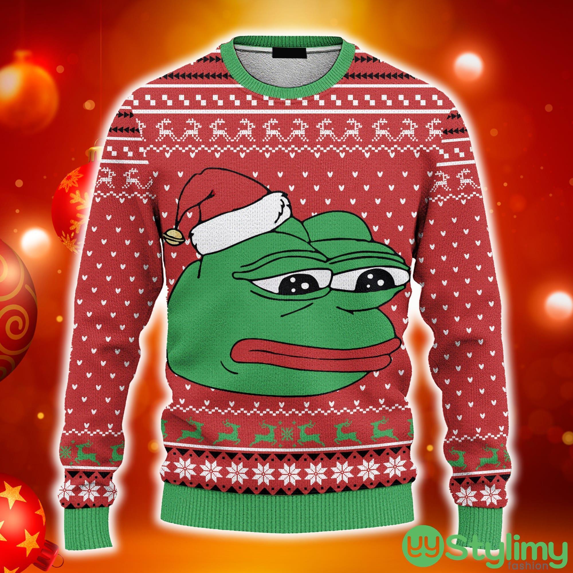 Pepe The Frog Ugly 3D Sweater AOP Best Gift For Christmas 5 Pepe The Frog Ugly 3D Sweater AOP Best Gift For Christmas - Pepe The Frog Ugly Sweater Best Gift For Christmas_1