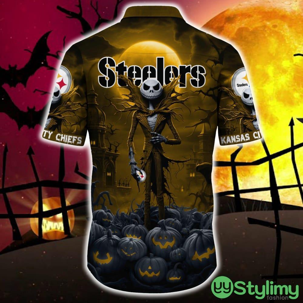 Pittsburgh Steelers Halloween Jack Skellington 3D Hawaiian Shirt For Fans Gift Christmas Men And Women 3 Pittsburgh Steelers Halloween Jack Skellington 3D Hawaiian Shirt For Fans Gift Christmas Men And Women - Pittsburgh Steelers Halloween Jack Hawaii Shirt Trending For This Season_4