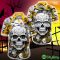 Pittsburgh Steelers Halloween Skull 3D Hawaiian Shirt For Fans Gift Christmas Men And Women - Pittsburgh Steelers Halloween Hawaii Shirt Trending New Arrivals_3