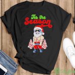 Santa Claus Tis The Season Merry Christmas Shirt - G500 Gildan T-Shirt