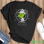 Santa Grinch I Hate People But I Love My Oakland Raiders Christmas Sweater - Ladies T-Shirt