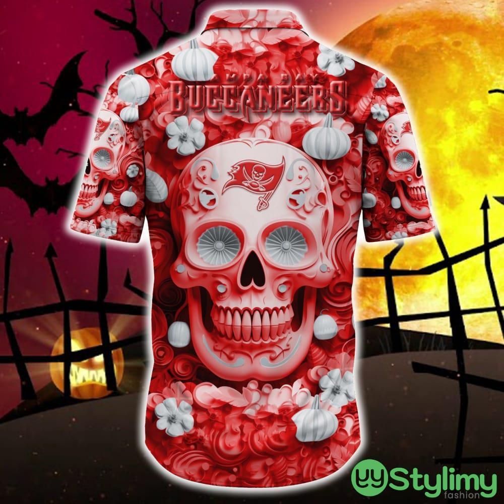 Tampa Bay Buccaneers Halloween Pumpkin Skull 3D Hawaiian Shirt For Fans Gift Christmas Men And Women 3 Tampa Bay Buccaneers Halloween Pumpkin Skull 3D Hawaiian Shirt For Fans Gift Christmas Men And Women - Tampa Bay Buccaneers Halloween Season Aloha Shirt, New Arrivals_4