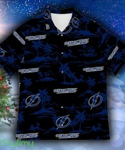 Tampa Bay Lightning Tropical Beach Aloha SurfShort Sleeve Hawaiian Shirt - Tampa Bay Lightning Tropical Hawaii Beach Aloha Hawaiian Shirt Photo 3
