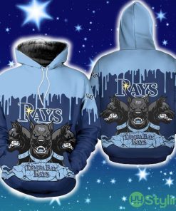 Tampa Bay Rays 3 Heads Cerberus Hoodie Zip Hoodie Christmas Fans All Over Printed Gift For Men And Women - Tampa Bay Rays 3 Heads Cerberus Hoodie Zip Hoodie Christmas Fans All Over Printed Gift For Men And Women